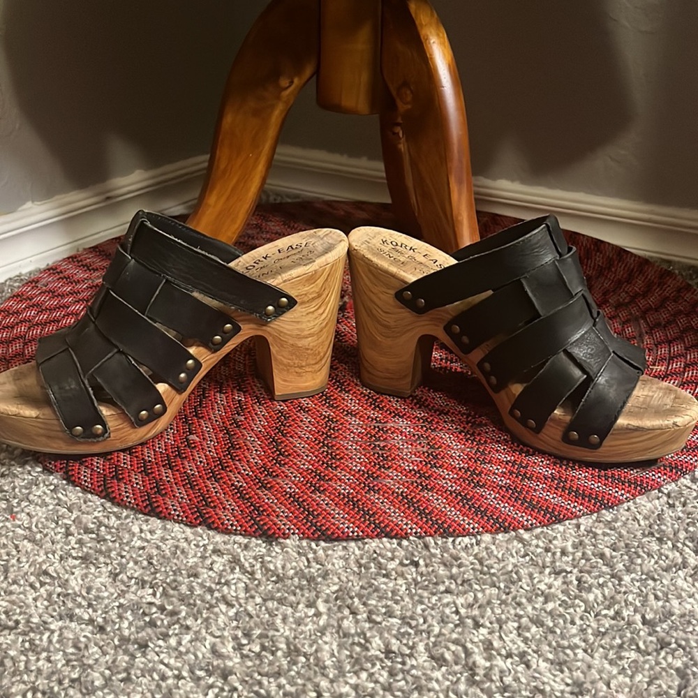 Kork-Ease Open Toe Platform Sandals Size 8 - Picture 4 of 10